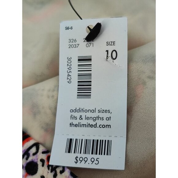 The Limited Paisley Floral Pattern Dress Multicolor Sleeveless Size 10 - Picture 6 of 11